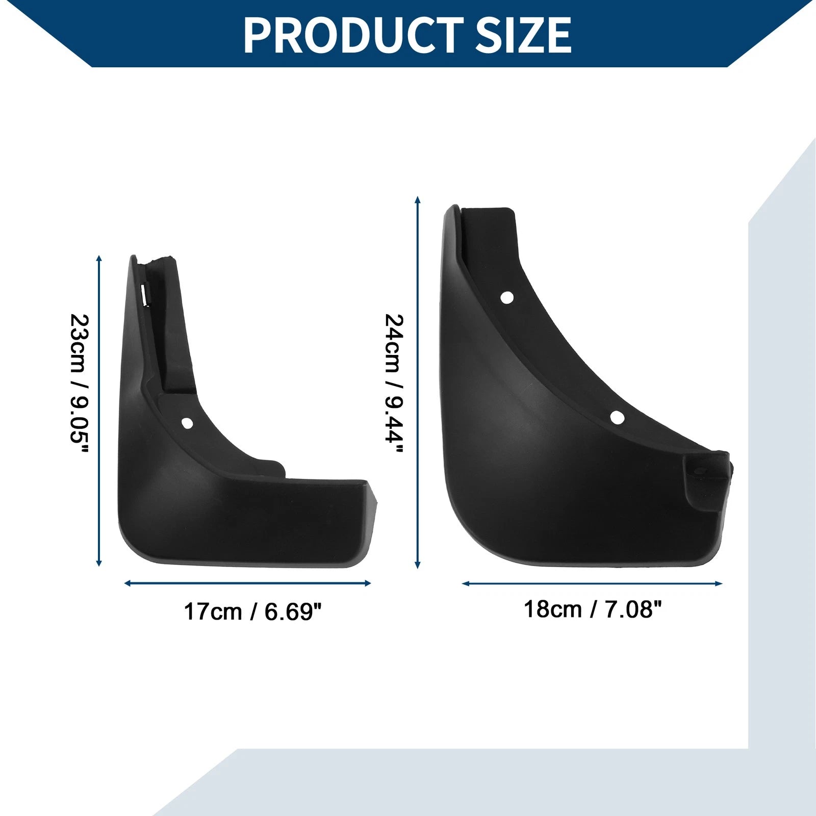 Mud Flaps Splash Guards 1 Set for Mercedes-Benz A Class (2019–2022)