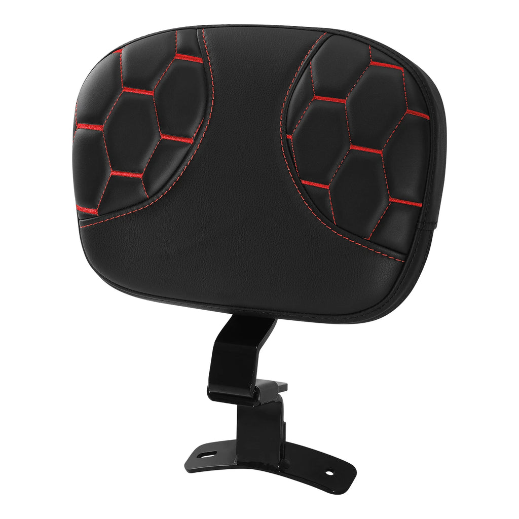 Driver Backrest Pad for Harley Electra Glide, Street Glide (2009–2023) Black/Red