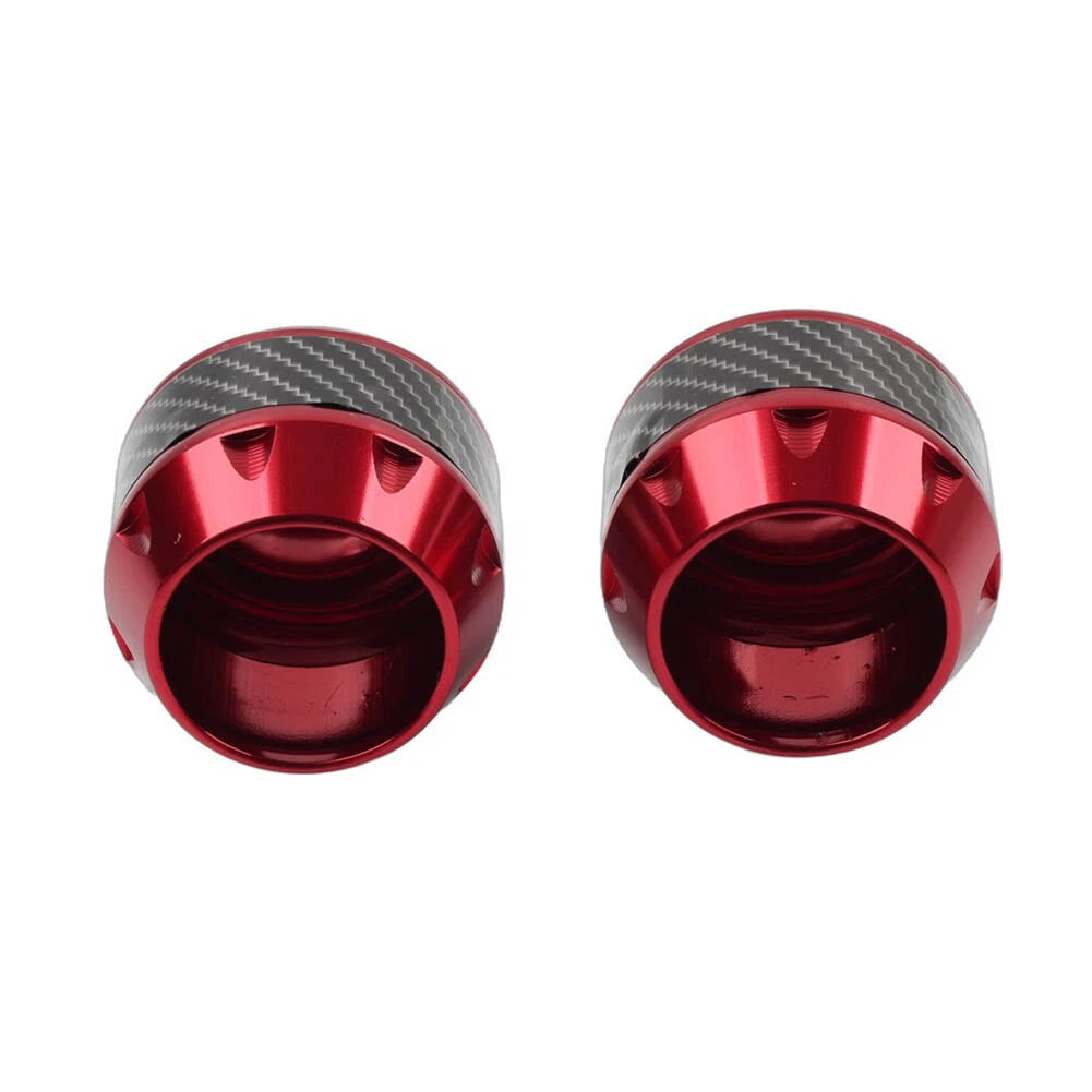 2x Motorcycle Red Front Fork Frame Sliders Crash Protection Engine Collision