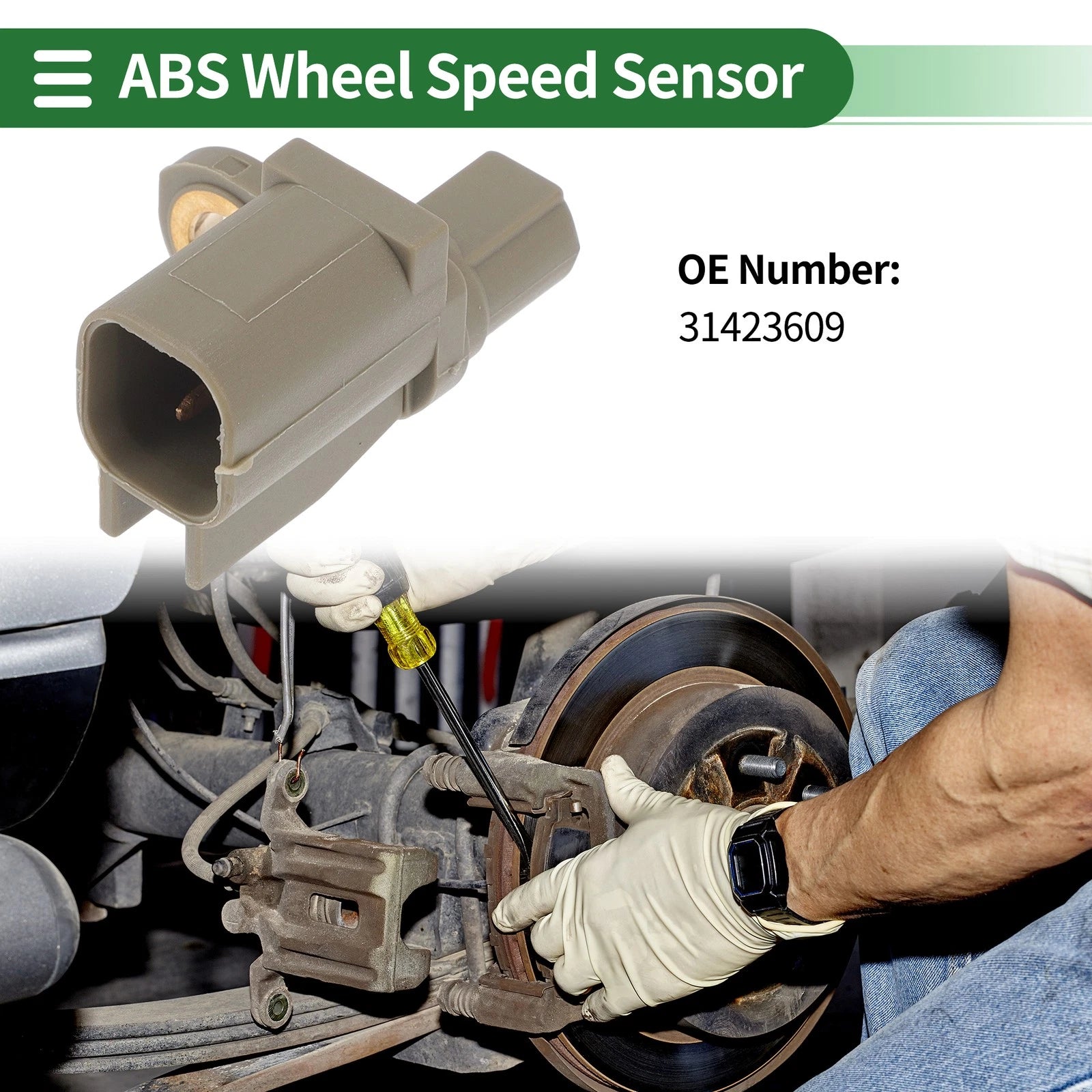 ABS Wheel Speed Sensor No. 31423609 for Volvo V40 (1996–2004)