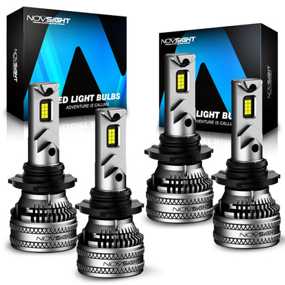2X NOVSIGHT 9005 9006 LED Headlight Bulbs HB3 HB4 (Cool White, 40000lm)
