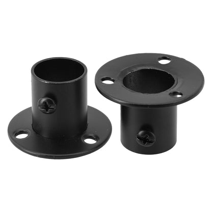 Stainless Steel Flange Rail Rod Socket for Wardrobe