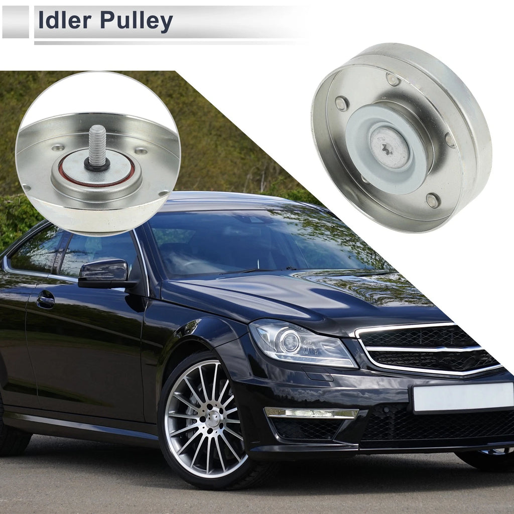 Drive Belt Idler Pulley for Audi A4 (2007–2017) Replacement Black 1 Piece