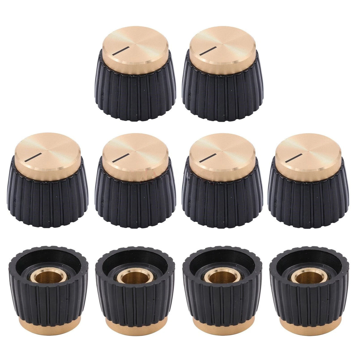10Pcs Aluminum Plastic Pointer Knob for Marshall AMP Guitar Effect Pedal