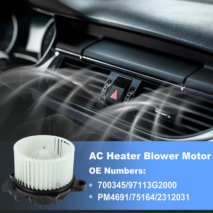 HVAC Heater Blower Motor Fan Replacement for Kia Niro Hyundai Ioniq (2017–2019)