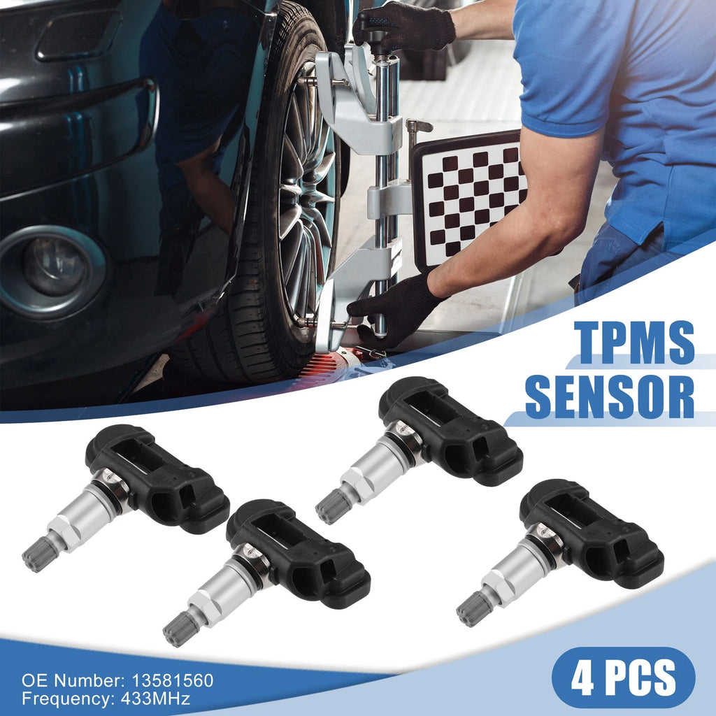 TPMS Sensor 4 Pack OEM Replacement for Chevrolet Corvette C7 (2014–2019)