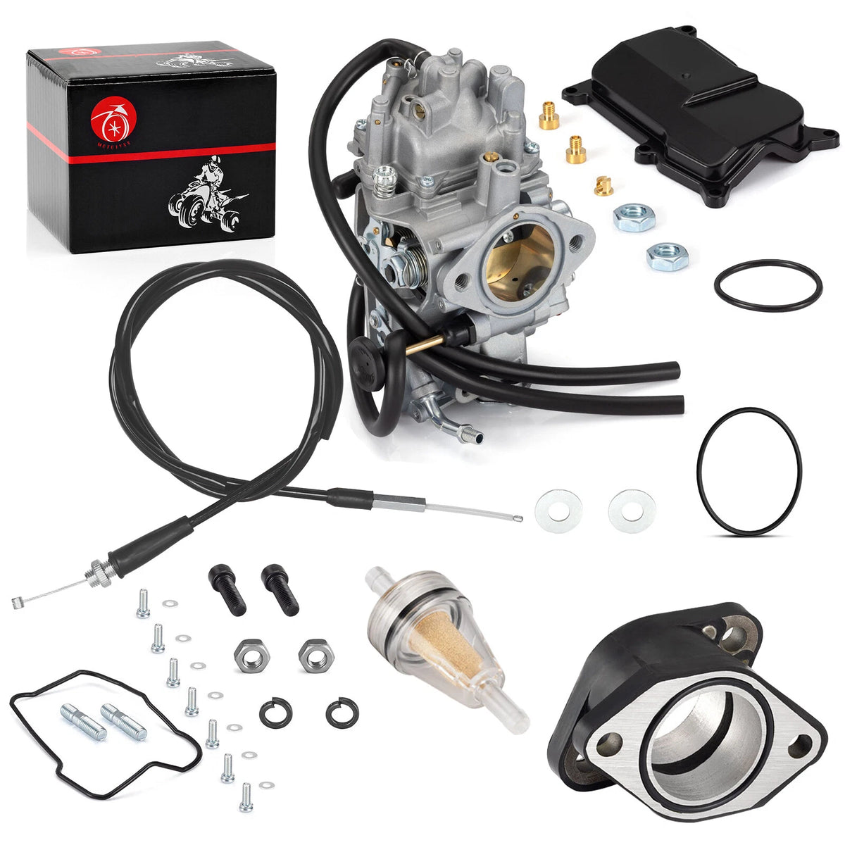 Carburetor Throttle Cable w/ Intake Manifold for Yamaha Warrior 350 (1987–2004)