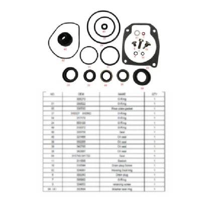 Lower Unit Gearcase Seal Kit for Johnson Evinrude 25-50 HP 777551 433550