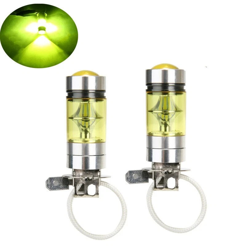 2X H3 100W 2828 LED Fog Light Bulb for