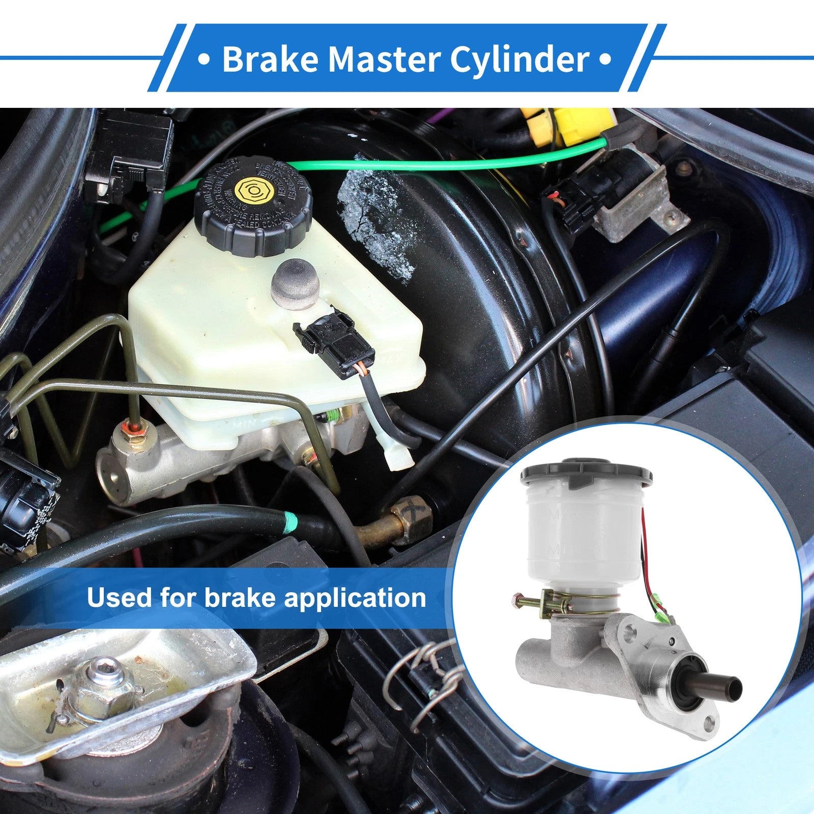 Brake Master Cylinder with Reservoir Replacement for Honda Accord (1990–1995)