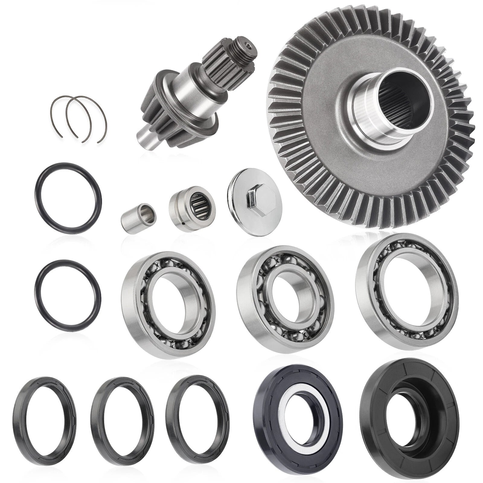 Rear Differential Pinion Ring Gear Bearings Kit for Honda TRX250 (2001–2023)