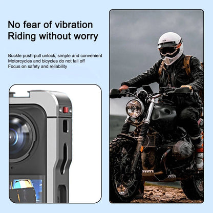 Gray Metal Cage with Lens Cover for Insta360 X5