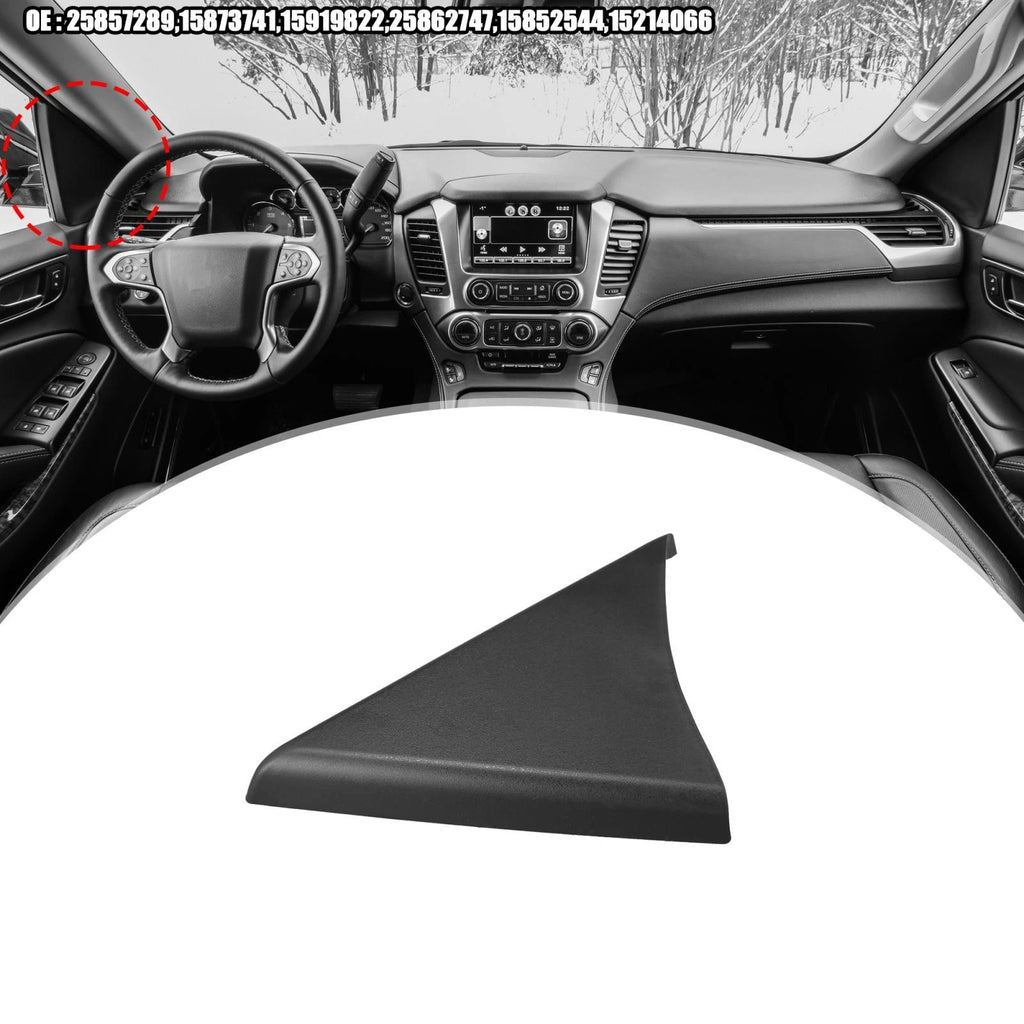 Front Door Upper Trim Panel Left Replacement for Chevrolet Silverado GMC Sierra (2014–2019)