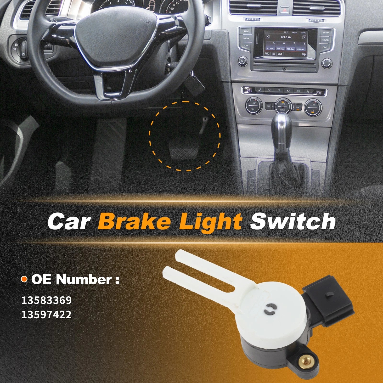 Brake Light Switch for Chevrolet Silverado 1500 (2015–2023) Replacement