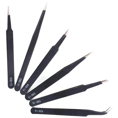 ESD 10-15 Stainless Steel Tweezers for Precision Work
