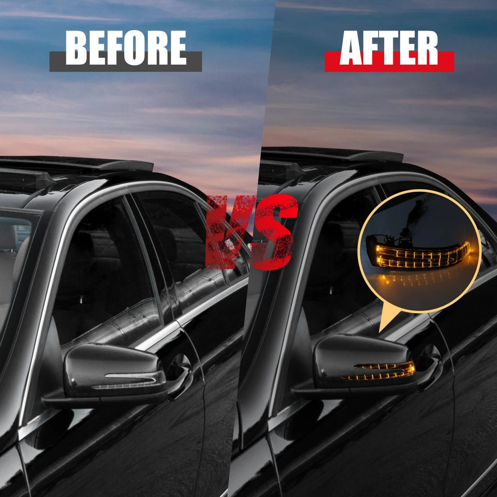 Side Mirror Turn Signal Indicator Light Replacement for Mercedes C W204 (2008–2016)