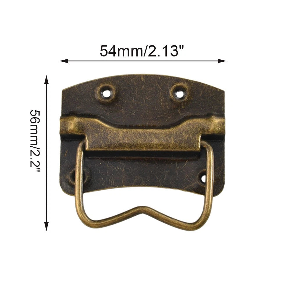 Set of 4 Vintage Door Pull Handles for Suitcase Toolbox Drawer