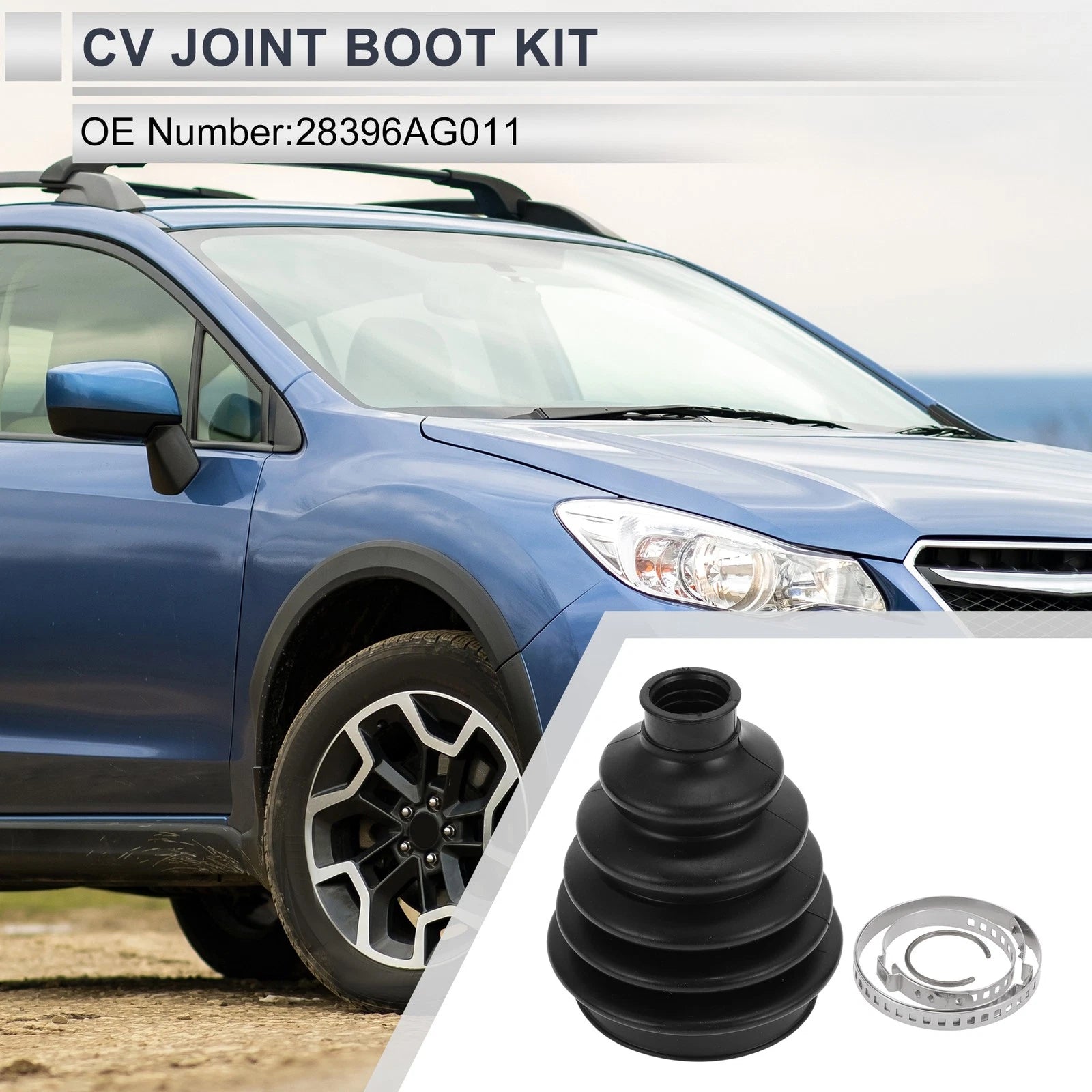 Outer CV Joint Boot Kit with Clamps for Subaru Crosstrek (2013–2015)