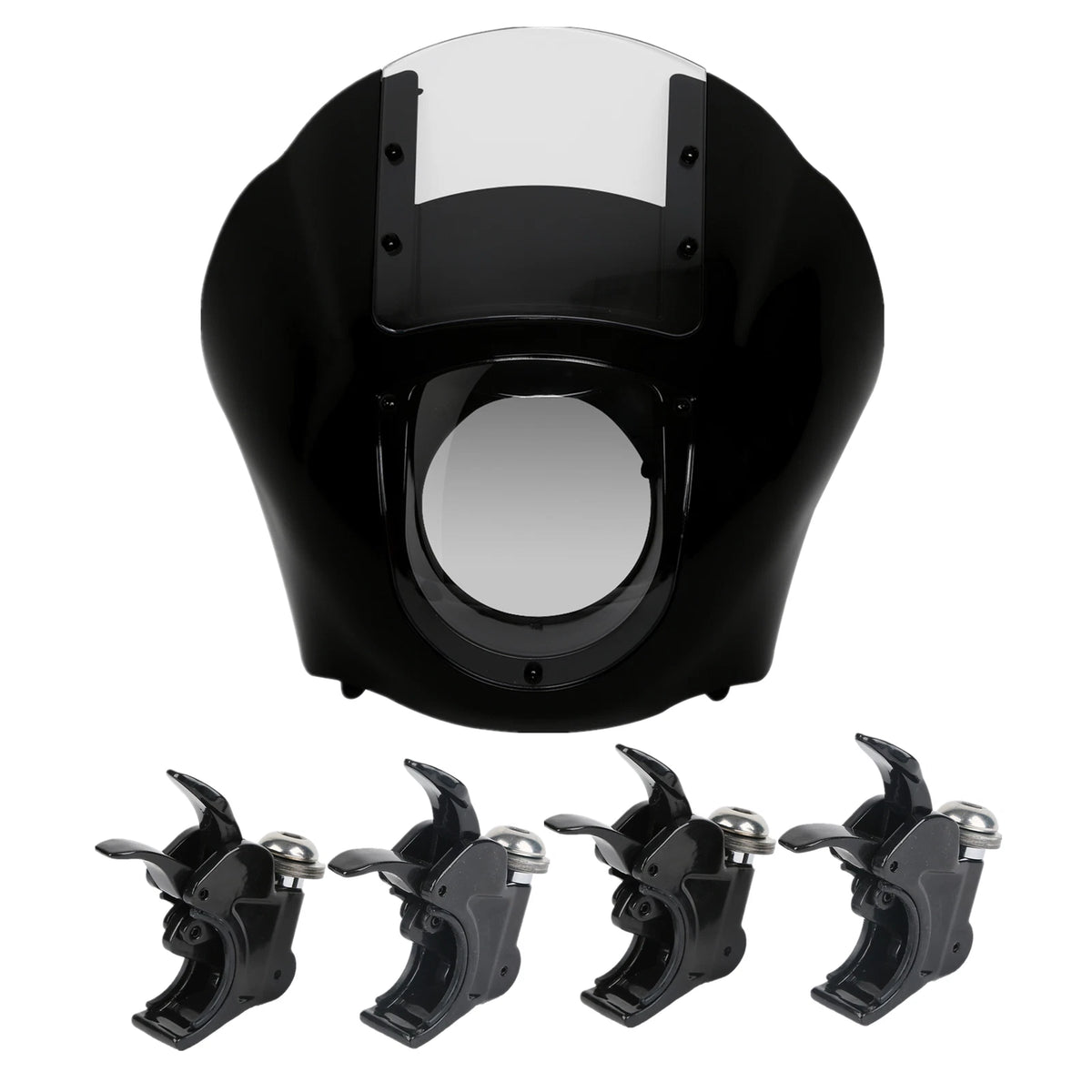 Headlight Quarter Fairing Windshield with 39mm Clamps for Harley Sportster Dyna