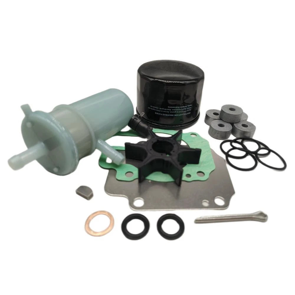 Maintenance Service Kit 2X for Suzuki 25HP 30HP Outboard (17400-94823, 15410-87L00)