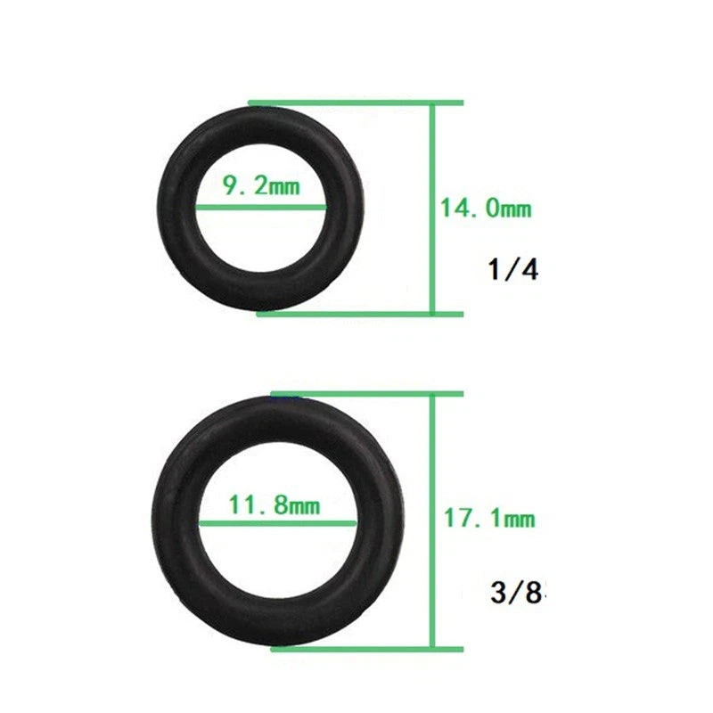 40pcs Rubber O-ring Washers for M22 1/4" 3/8" High Pressure Tools