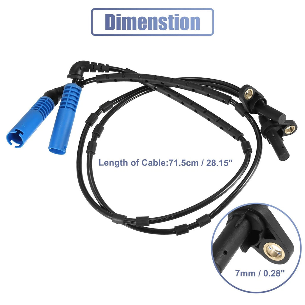 ABS Wheel Speed Sensor Front or Rear Left and Right for BMW X3 (2004–2010)