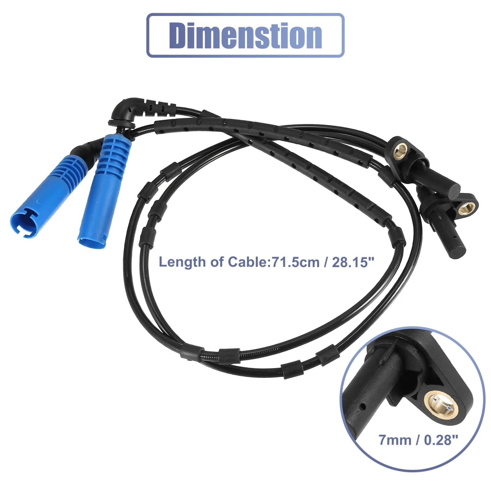 ABS Wheel Speed Sensor Front or Rear Left and Right for BMW X3 (2004–2010)