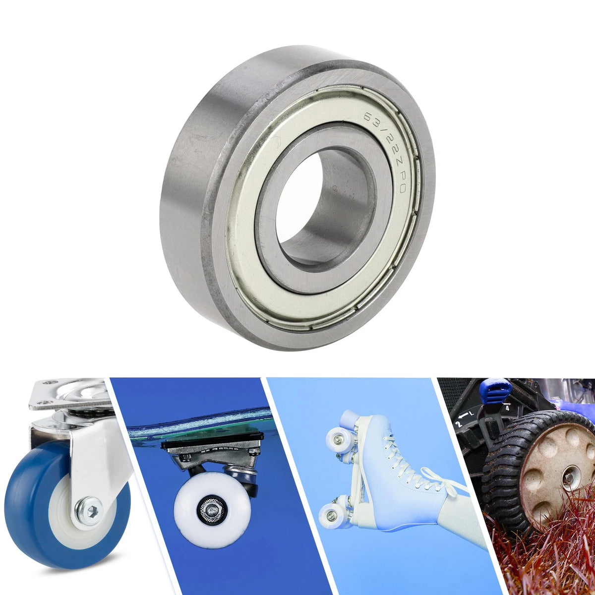 Deep Groove Ball Bearing 22x56x16mm for Scooter Skateboard (1 Pc)