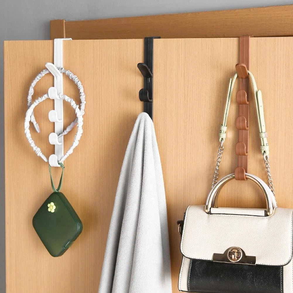 Over The Door Hooks for Hanging Bags Towels (Space Efficient Design)