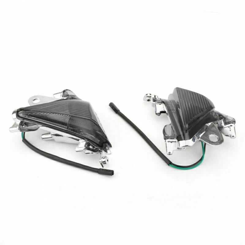Front Turn Signals Lens for Kawasaki ZX10R (2004–2005) Smoke T9