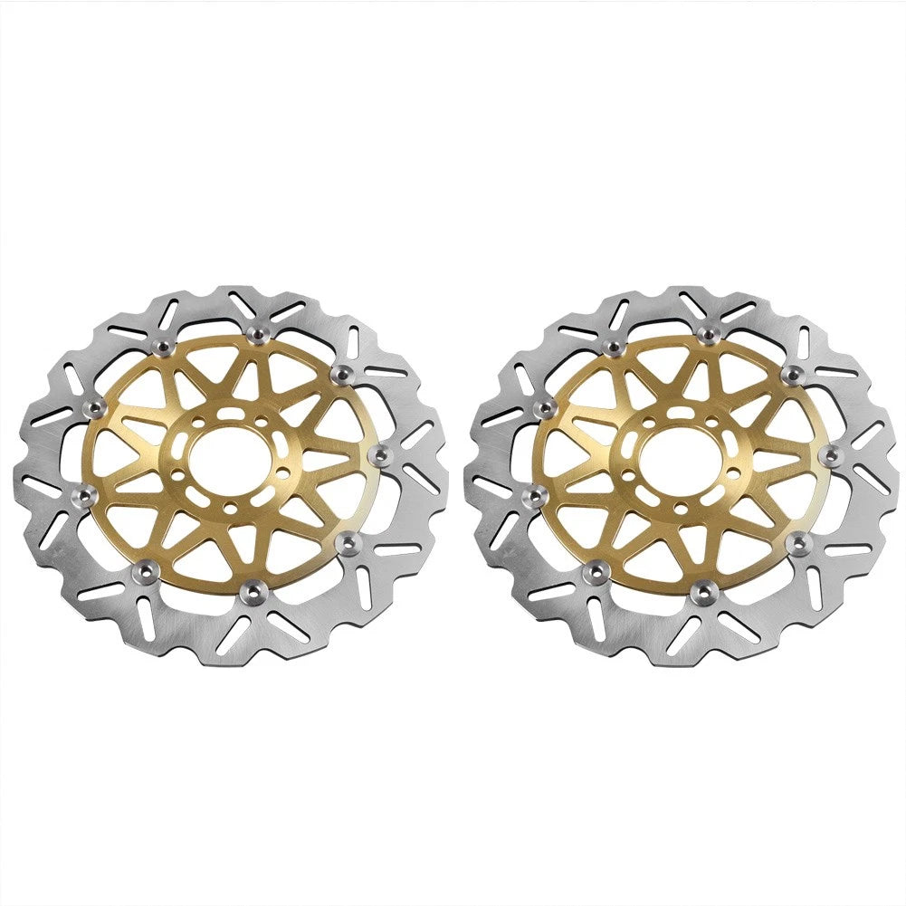 2X Front Brake Disc Rotors for Kawasaki ZZR1200 (2002–2005) & Ninja ZX12R (2000–2003)
