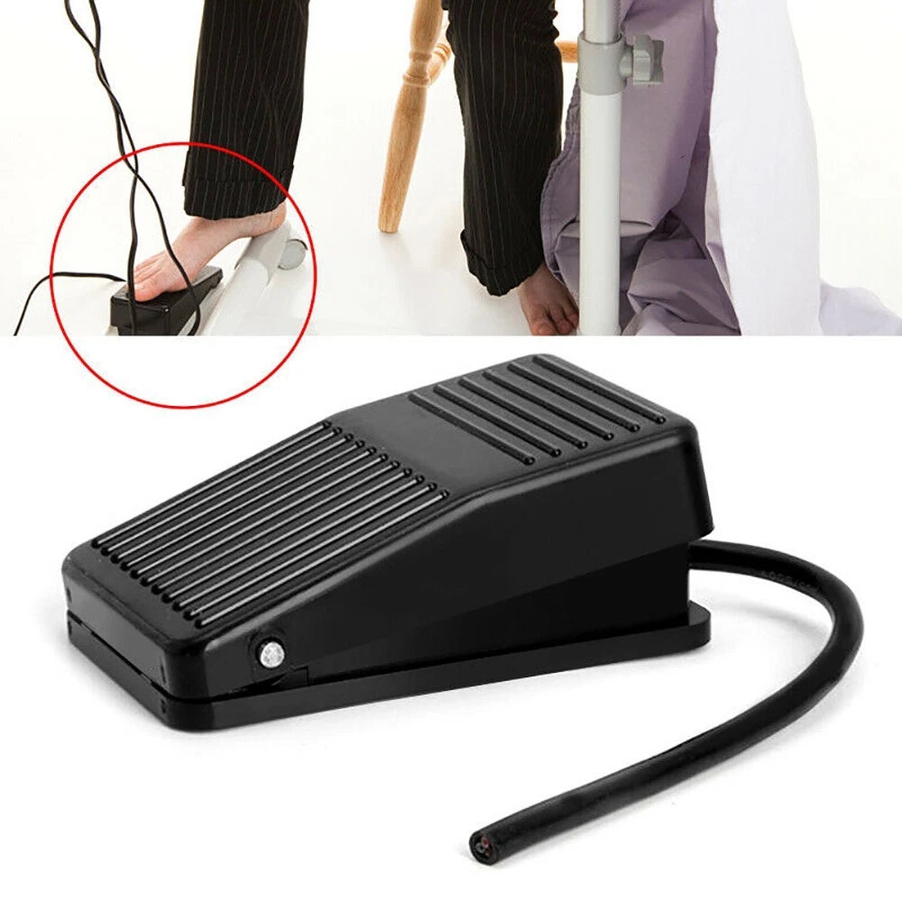 Push Button Power Foot Pedal Switch 100mm 10A AC 250V Black