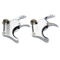 Quick Release Chrome Windshield Clamps for Harley Dyna Sportster (39mm 41mm 49mm)