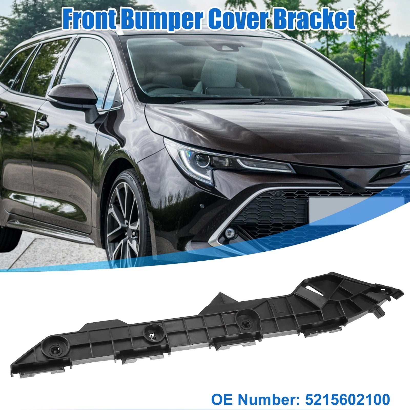 Front Left Side Bumper Cover Bracket Replacement for Toyota Corolla (2009–2013)