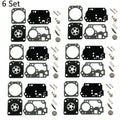 6x Carburetor Gasket Kit for Poulan PP330 PP335 (ZAMA RB-168 C1M-W44)