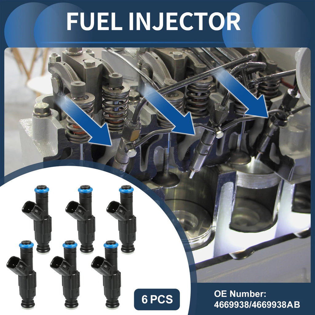 Fuel Injector Set Replacement for Dodge Ram 1500 (2000–2001) 5.2L