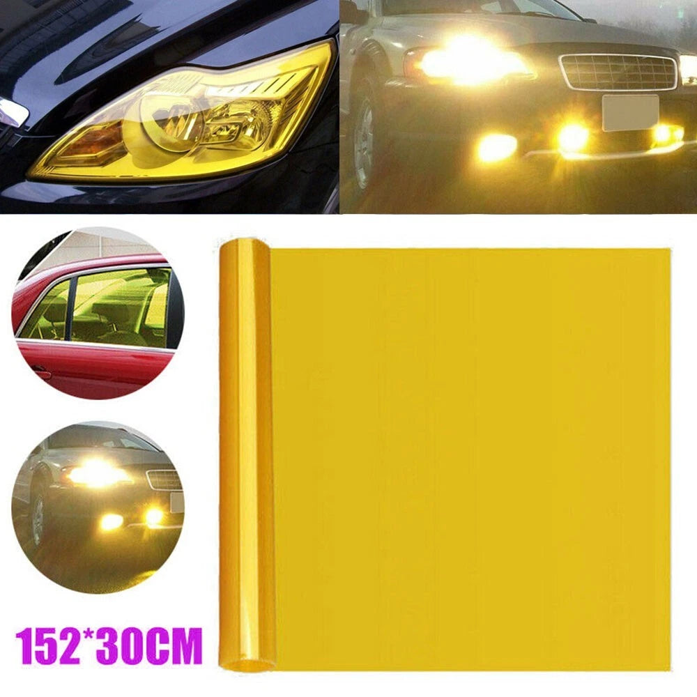 Yellow Vinyl Film for Vehicle Lighting Enhancement