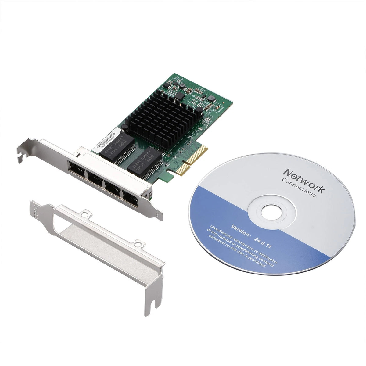 Intel I350 4 Port PCI-E Gigabit Ethernet Card Adapter (RJ45)