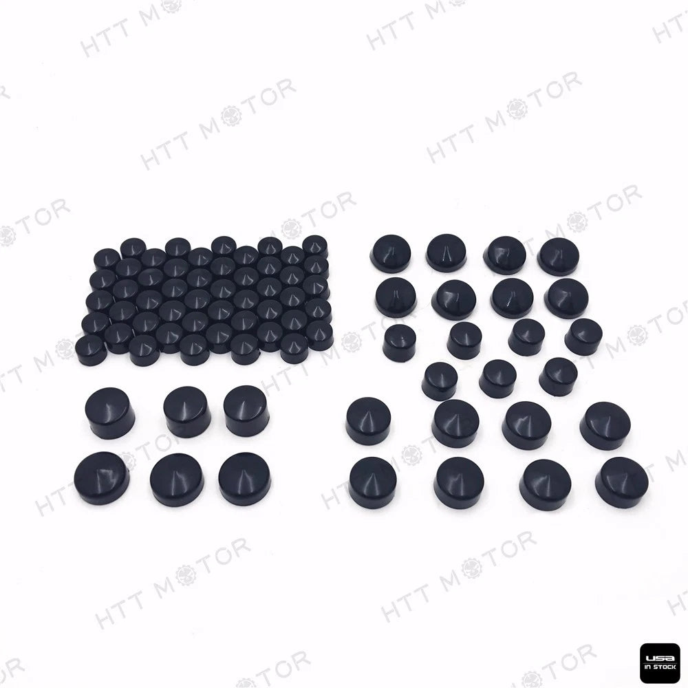 79pcs Black Caps Dress Kit for Harley Big Twins (1999–2016)