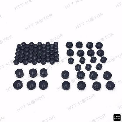 79pcs Black Caps Dress Kit for Harley Big Twins (1999–2016)