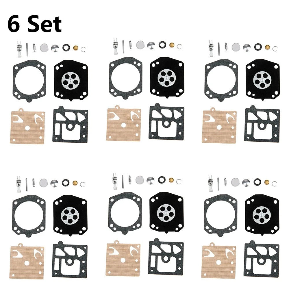 6x Carburetor Rebuild Kit for Walbro K22-HDA (Chainsaw)