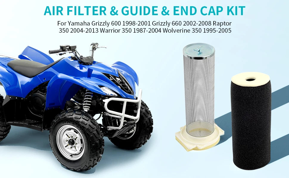 Air Filter Cage/Guide/Cap Kit for Yamaha Wolverine 350 YFM350FX (1995–2005)