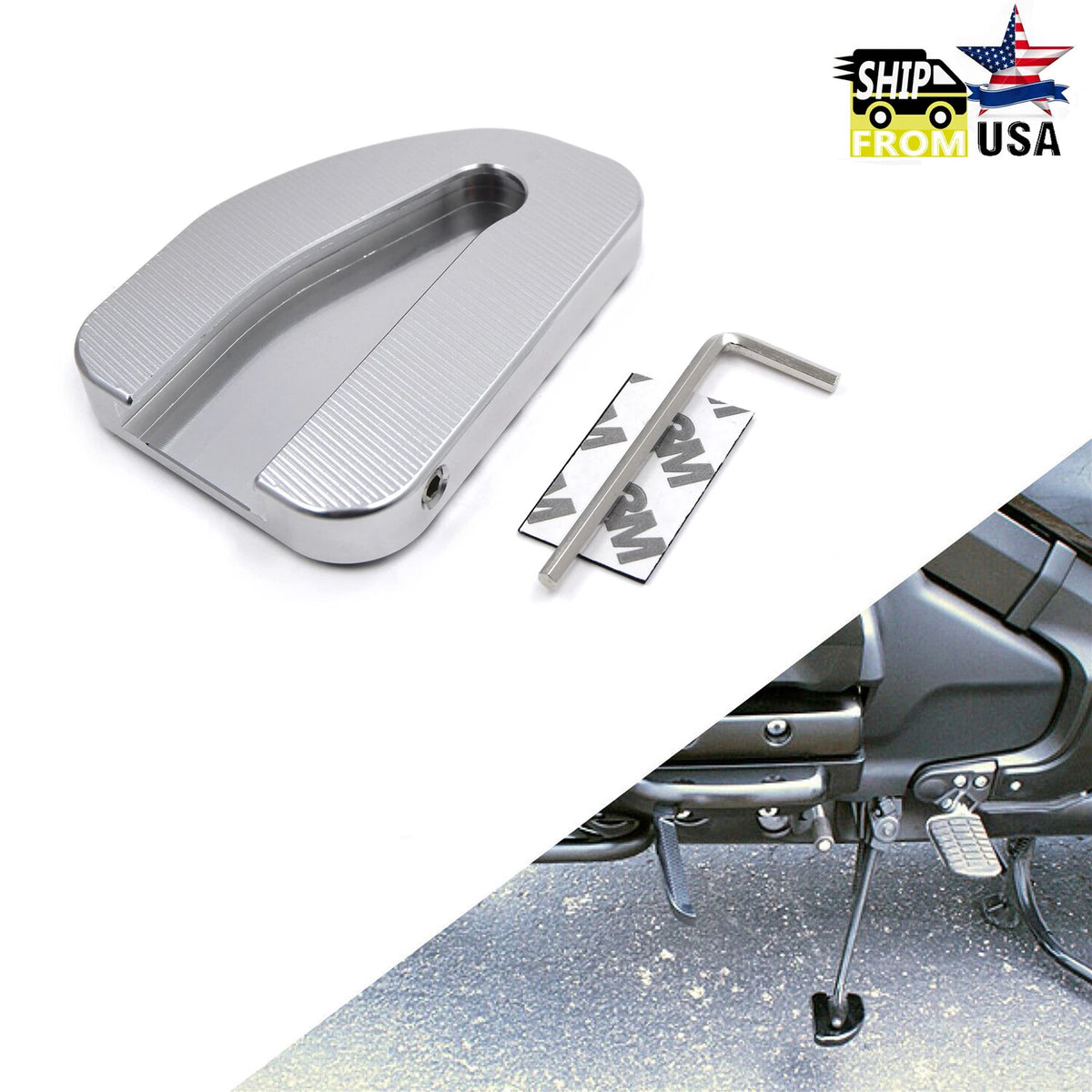 Kickstand Pad Extension for Honda GL1800 (2010–2017)