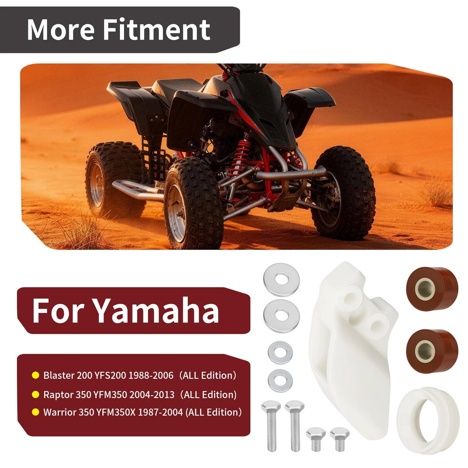 Chain Roller Support Guide Kit 38W-22199-00 for Yamaha Raptor 350 (2004–2013)