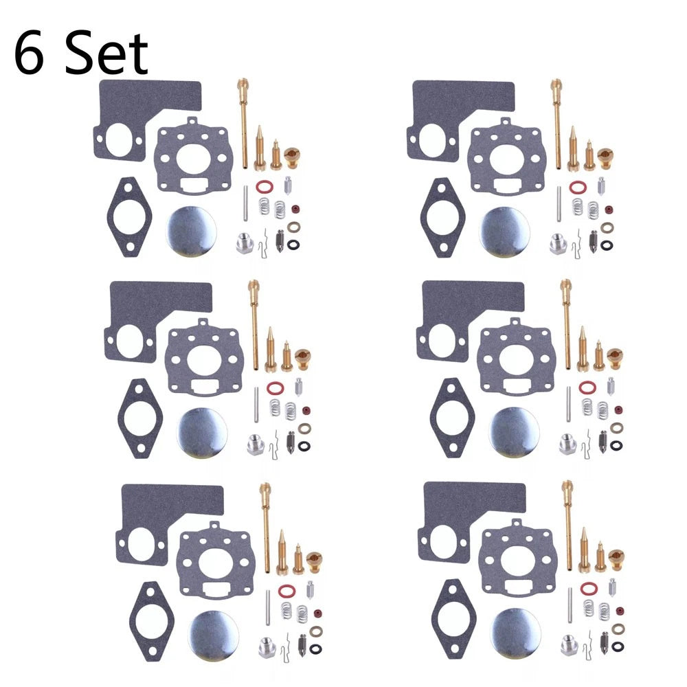 Set of 6 Carburetor Repair Kits for Briggs & Stratton 394989, 243431, 243432, 243434, 243436