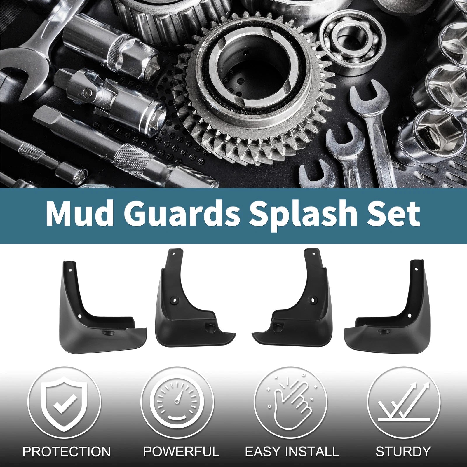 Mud Flaps Splash Guards Set for Toyota Camry (2003–2009)