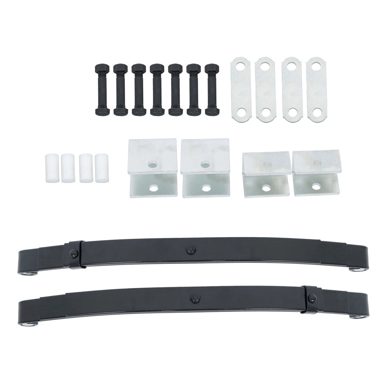 Single Trailer Axle Suspension Kit for 4000lbs Trailers (3 Leaves, 2000lbs Spring)