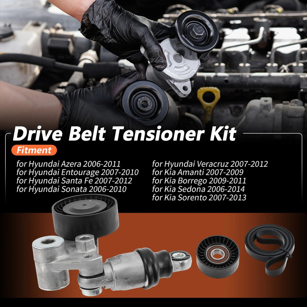 Set Drive Belt Tensioner Kit for Hyundai Azera (2006–2011)