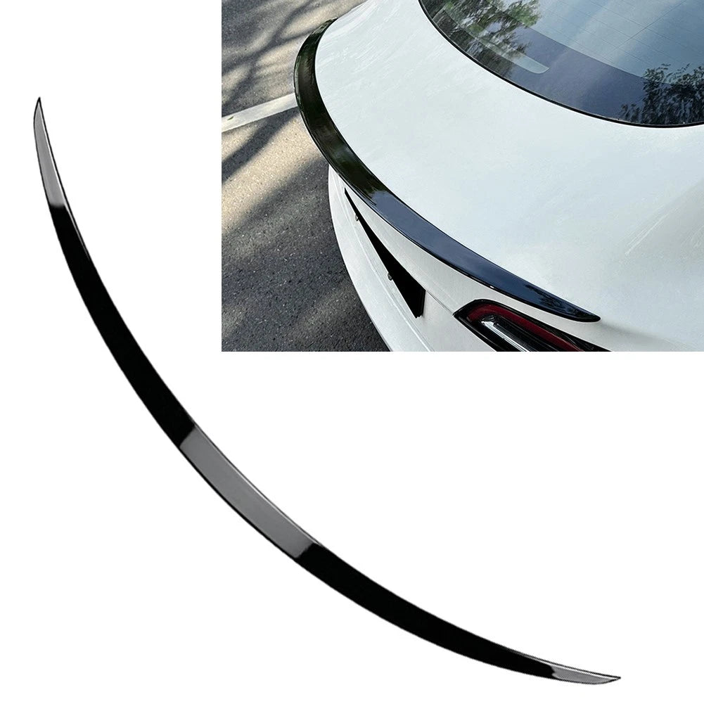 Rear Trunk Spoiler Wing ABS for Tesla Model 3 (2017–2023) Glossy Black