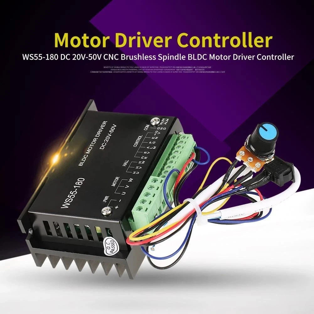 BLDC Motor Driver Controller WS55-180 20V-50V 10A for Spindle